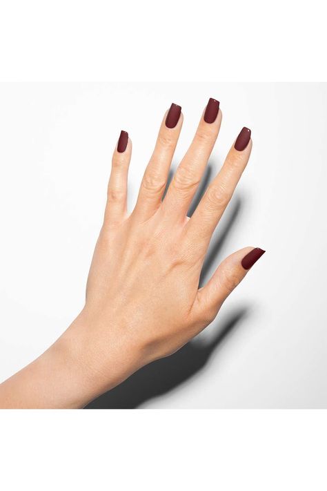 Dark Berry Nails, Dark Red Nail Polish, Finger Nail Polish, Neutral Nail Polish, Static Nails, Real Nails, Brown Nail Polish, Long Lasting Nail Polish, Nude Nail Polish