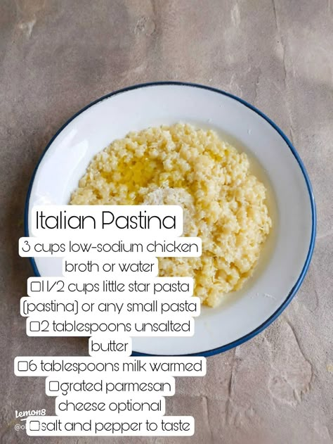 Italian Pastina | Gallery posted by Alex Bangerter | Lemon8 Italian Pastina Recipes, Creamy Pastina Recipes, Easy Pastina Recipes, Cheesy Pastina, Pastina Recipes Without Egg, Pastina Recipes With Egg, Tomato Pastina, Pastina Recipes Italian With Egg, Lemon Pastina