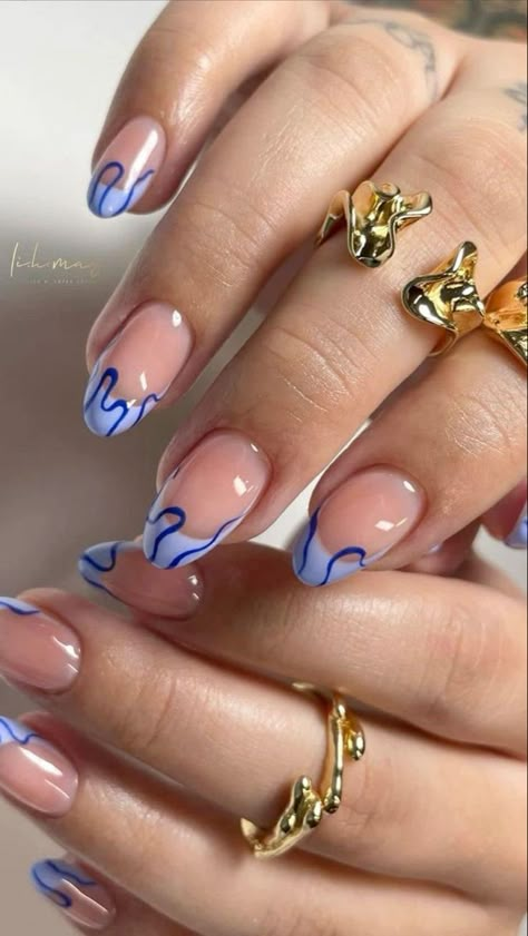 Bday Nails Ideas, Bday Nails, Nail Tip Designs, Short Press On Nails, Nature Tattoo, Subtle Nails, Simple Gel Nails, Seasonal Nails, Striped Nails