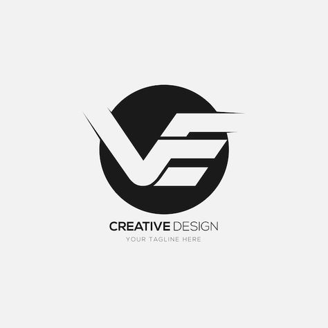 Letter ve or ev modern monogram logo | Premium Vector #Freepik #vector #logo-elements #logo-design #business-logo #simple-logo Modern Monogram Logo, Elements Logo, Logo Elements, Popular Logos, Modern Monogram, Simple Logo, Design Business, Monogram Logo, Text Design