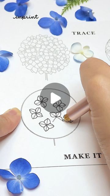 Aska Hall on Instagram: "Day 3 of drawing 50 flowers in 50 days - Hydrangea 💐  #flowerdrawing" Hydrangea Drawing Simple, How To Draw Hydrangeas, Hydrangea Flower Drawing, Hydrangea Drawing, Fabric Painting Techniques, White Hydrangea, Hydrangea Flower, Fabric Painting, Flower Drawing