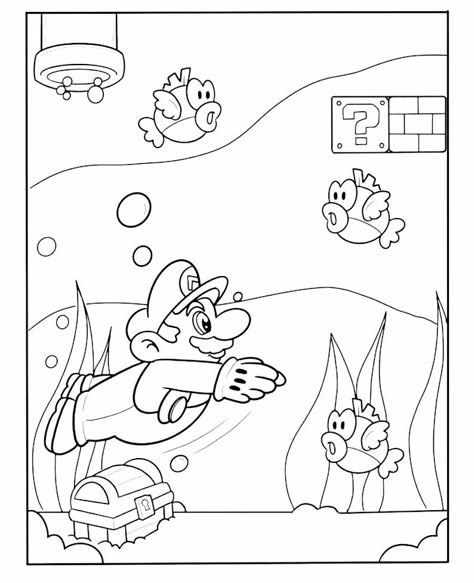 Mario Crafts, Mario Coloring, Super Mario Coloring Pages, Super Mario Bros Birthday Party, Super Mario Bros Party, Mario Bros Birthday, Mario Coloring Pages, Boy Coloring, Line Artwork