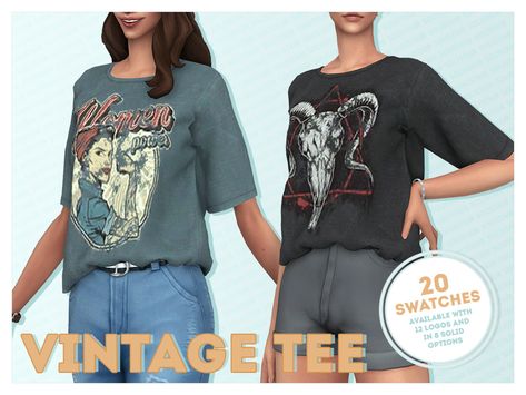 Solistair Vintage Tee Sims 4 Cc Vintage Tees, Sims 4 Maxis Match Graphic Tee, Sims 4 Cc Maxis Match Graphic Tees, Ts4 Cc Graphic Tee, Sims 4 Tee Shirt Cc, Graphic Tees Sims 4 Cc, Sims 4 Cc Graphic Tees Female, Sims 4 Shirt Cc Female, Sims 4 Cc T Shirts Female