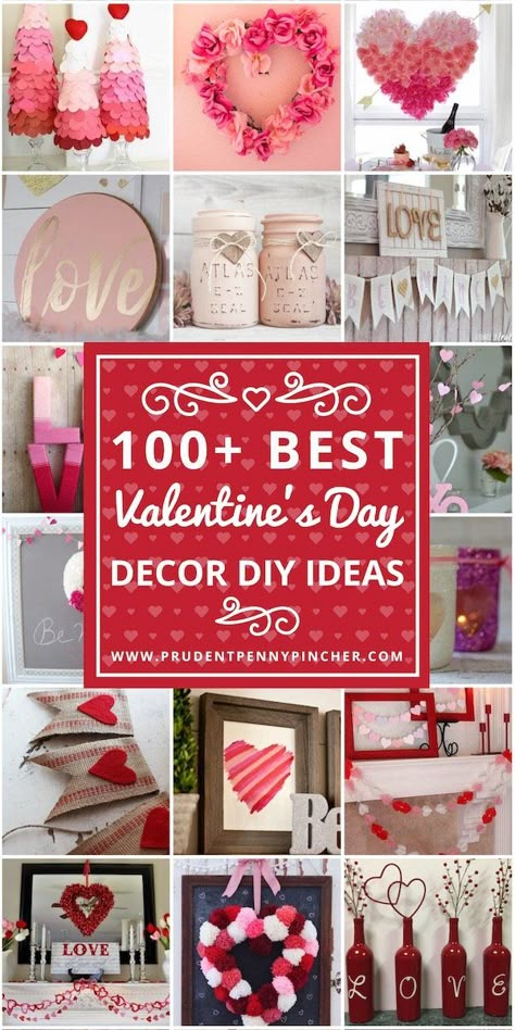 Saint Valentin Diy, Decor Diy Ideas, Valentine's Day Decorations, Diy Valentine's Day Decorations, Diy Valentine's Day, Diy Valentines Decorations, Dekor Diy, Wine Bottle Diy Crafts, Valentine's Day Decor