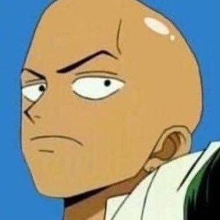 Bald One Piece, Zoro Low Quality Pic, Zoro Funny Icon, Zoro Funny Face Icon, Zoro Meme, Luffy Memes Face, One Piece Meme, One Piece Crew, Zoro One Piece