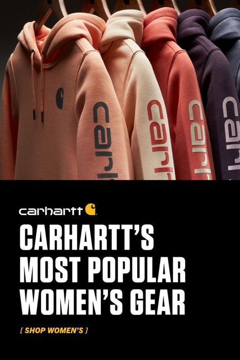 Carhartt Women's Outfit, Carhartt Outfits, Carhartt Hoodies, Canvas Work Pants, Women Carhartt, Sherpa Lined Jacket, Carhartt Hoodie, Carhartt Womens