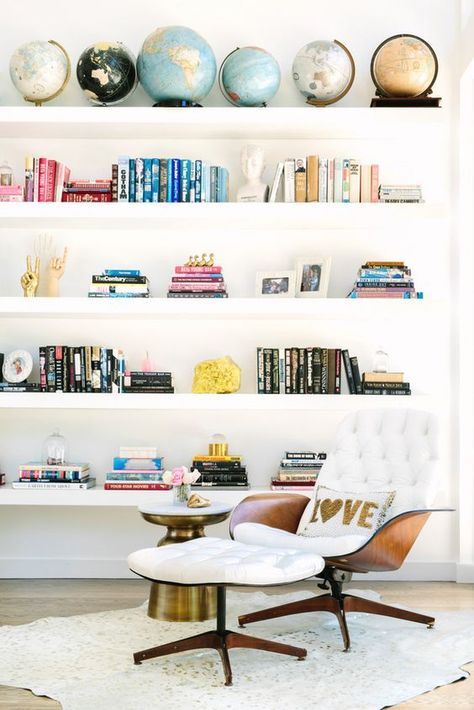 Sagittarius astrology home decor | Home office global | Girlfriend is Better Playroom Library, Float Shelf, Trofast Ikea, Ikea Floating Shelves, Long Floating Shelves, Floating Shelves Living Room, Floating Shelf Decor, Floating Bookshelves, White Floating Shelves