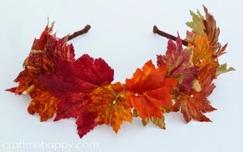 Hair Accessories Diy, Leaf Headband, Harvest Day, Fall Headbands, Headband Crafts, Wedding Hairstyles Bridesmaid, Leaf Crown, Fairy Crown, Leaves Headband