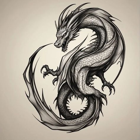 Impressive, isn't it? My new work is a dragon tattoo sketch designed to evoke delight and admiration. Thank you for your support and keep checking back for more new work! 🎨 #tattoo #tattoo #sketchtattoo #tattoodragon #tattoomaster #tattoodesign #tattoosketch #dragon_tattoo Dragon Tattoo Sketch, Work Tattoo, Tattoo Master, Sketch Tattoo Design, Tattoo Sketch, Tattoo Tattoo, A Dragon, Dragon Tattoo, Tattoo Sketches