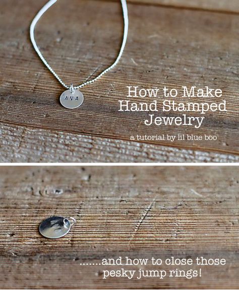 Metal Stamped Jewelry, Diy Collier, Jewerly Making, Diy Stamp, Make Your Own Jewelry, Hand Stamped Jewelry, Stamped Jewelry, Diy Schmuck, Bijoux Diy