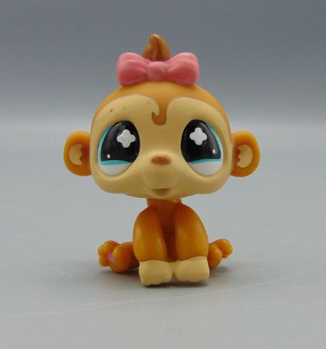 Lps Monkey, Hello Studios Lps Customs, Littlest Pet Shop Twins, Lps Pink Cat, Littlest Pet Shop Monkey, Littlest Pet Shop Figures, Lps Toys, Lps Pets, Lps Littlest Pet Shop