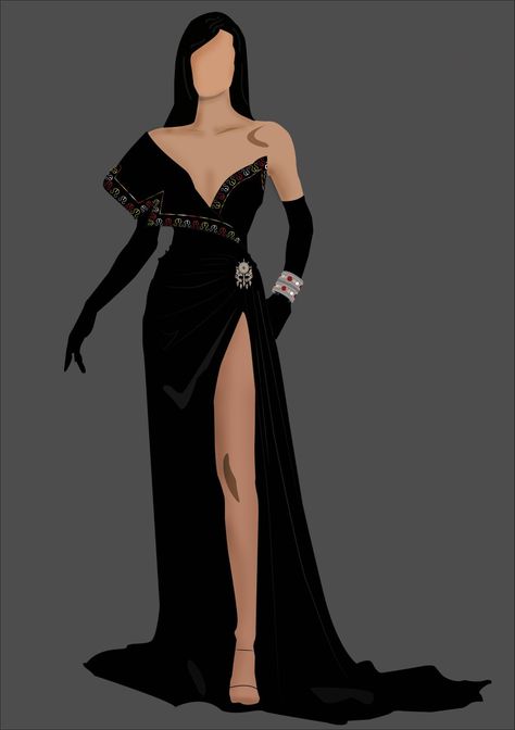 Evening Gowns Drawing, Black Dress Sketch, Red Gala Dresses, Dance Wear Outfits, Hot Prom Dress, Fashion Design Books, Elegant Outfit Classy, Dress Design Drawing, Fashion Illustration Sketches Dresses