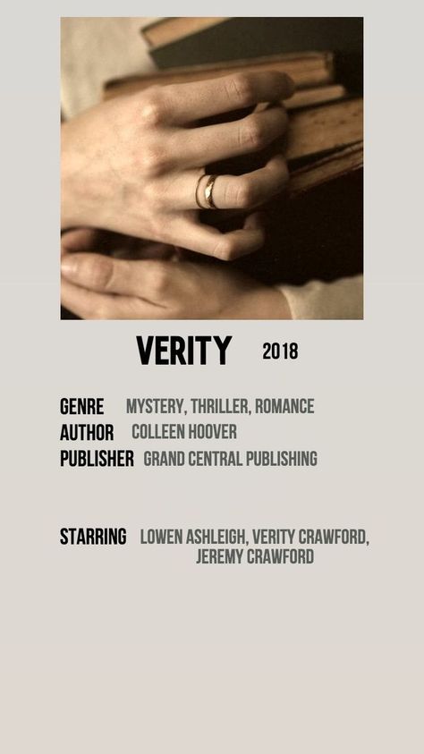 Verity Poster, Verity Colleen Hoover Fanart, Colleen Hoover Fanart, Verity Book, Verity Colleen Hoover, Book Poster, Reading Motivation, Colleen Hoover Books, Fav Books