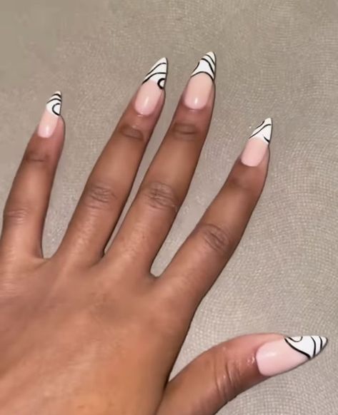 Almond Birthday Nails, Normal Nails, Nails Fire, Fly Nails, Oval Nails Designs, Black Almond Nails, August Nails, Acrylic Nail Powder, Hello Nails