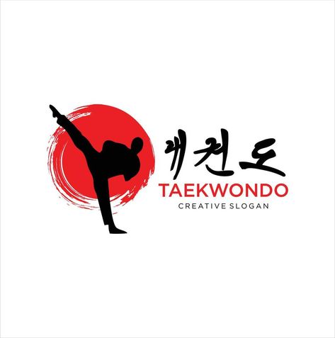 Taekwondo Logo Design, Logo Taekwondo, Karate Illustration, Jiu Jitsu Logo, Karate Logo, Tent Logo, River Logo, Map Logo, Academy Logo