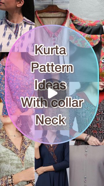 Kurta For Women Designer, Kurta With Collar Women, Cotton Neck Designs Kurti, New Neck Designs For Suits, Collar Suit Designs, Kurta Collar Designs Women, Different Neck Styles For Kurtis, Neck Ideas For Kurti, Neck Suit Design