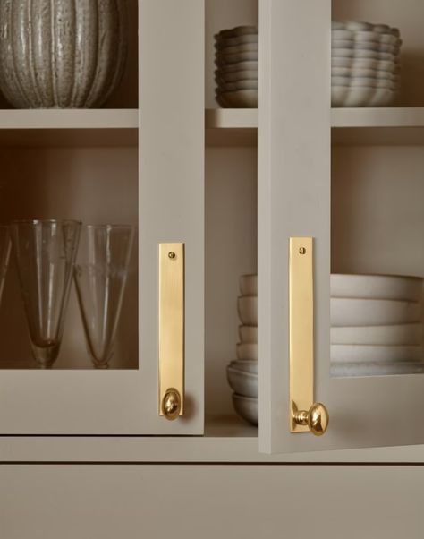 Rejuvenation Hardware, Cabinet Pulls And Knobs, Brass Kitchen Hardware, Oval Cabinet, Modern Cabinet Hardware, Cabinetry Hardware, Kitchen Details, Kitchen Cabinet Pulls, Interior Design Themes