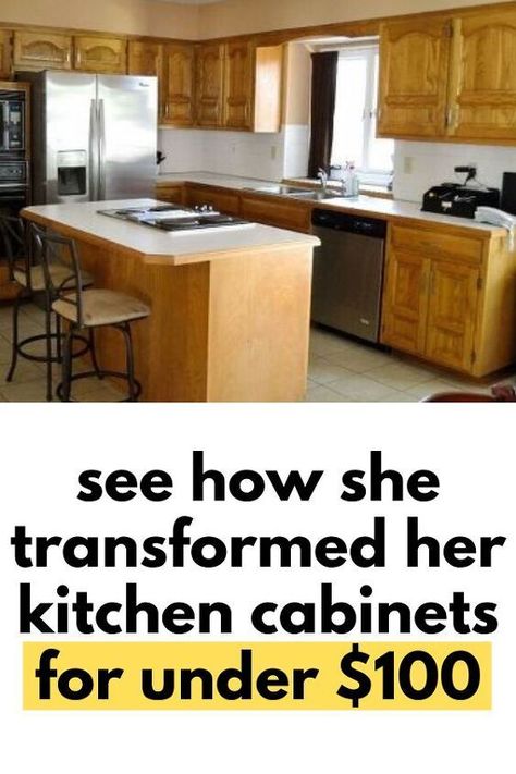 See how she transformed her kitchen cabinets from old and dated to modern and fresh with the Rustoleum Cabinet Transformations Kit all for under $100. This before and after golden oak color to a dark espresso finish kitchen cabinet makeover will inspire you to make over your old cabinets with this best paint for kitchen cabinets. Best Paint For Kitchen Cabinets, Paint For Kitchen Cabinets, Budget Friendly Kitchen, Paint For Kitchen, Rustoleum Cabinet Transformation, Rustoleum Cabinet, Decor Hacks Diy, Best Paint For Kitchen, Cabinet Refresh