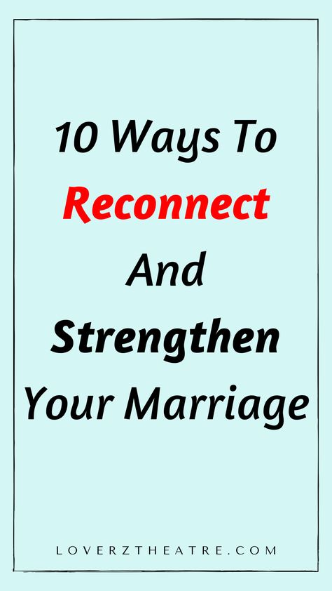 Learning how to reconnect with your spouse helps strengthen the love in your marriage, bring you both more closer as a couple, and rekindle the passion in your relatrionship. If you are looking for marriage tips on how to connect with your husband again, see these 10 ways to reconnect and strengthen your marriage When Your Marriage Is Failing, Marriage Help Counseling, Successful Marriage Tips, Rekindle Relationship, Real Relationship Advice, Strengthen Your Marriage, Fun Couple Activities, Conversation Starters For Couples, Marriage Therapy