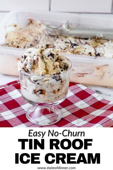 Tin Roof Ice Cream Recipe, Vanilla Ice Cream Recipes, Tin Roof Ice Cream, Cream Deserts, Kitchen Aid Ice Cream Recipes, Homemade Ice Cream Recipes Machine, Creamy Vanilla Ice Cream, Kitchen Aid Ice Cream, Ice Cream Recipes Machine