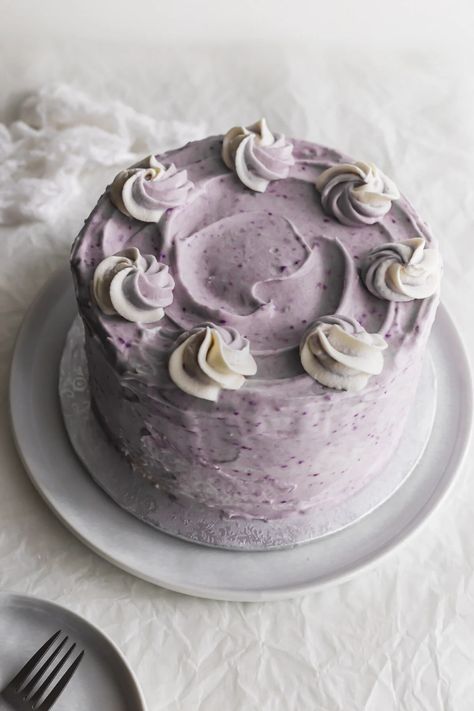 Taro Coconut Cake | Sift & Simmer Ube Coconut Cake, Unique Cake Flavor Combinations, Taro Cupcakes, Filipino Cake, Taro Cake Recipe, Taro Desserts, Taro Dessert, Japanese Birthday Cake, Ube Chiffon Cake Recipe