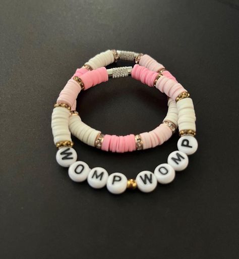 Pair our top selling "womp womp" bracelet with a matching bracelet for a cute set. Bracelets are elastic and stretch, but also have a screw clasp. Bracelet Sayings, Bracelets For Kids, Clay Bead Bracelets, Womp Womp, Kids Bracelet, Clay Bead Bracelet, Women Bracelets, Clay Bracelet, Clay Bead