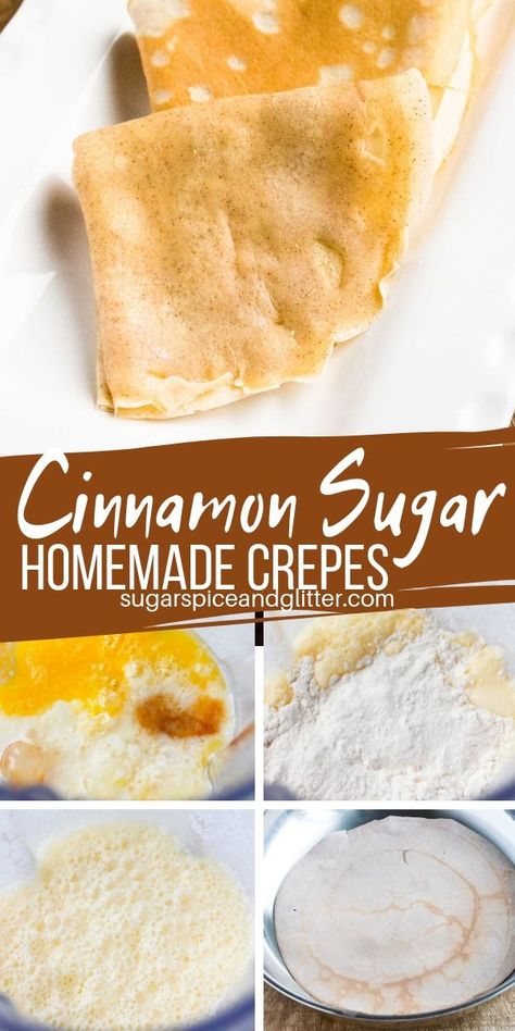 Churro Crepes, Sweet Crepe Recipe, Cinnamon Crepes, Cinnamon Roll Crepes, Fall Crepes, Cinnamon Crepes Recipe, Crepe Fillings Sweet, Cinnamon Filling Recipe, Apple Cinnamon Crepe Filling