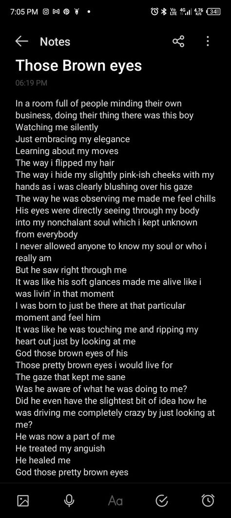 This is my first time writing a poem I don't know if it's actually a poem or not but like 🫡 Poems About Eye Contact, His Brown Eyes Poem, Another Word For Handsome, Brown Eyes Poetry, Poems About Eyes, Writing About Him, Eyes Poem, Goodbye Poem, Writing A Poem