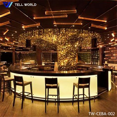 Circular Bar, Bar Counter Design, Circle Bar, Lighting Scheme, Restaurant Bar Design, Bar Design Awards, Nightclub Design, Bar Interior Design, Island Bar