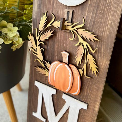 Welcome Letters with Interchangeable Seasonal Designs for a Sign - Unlimited Prints Interchangeable Seasonal Decor, Interchangeable Welcome Sign, Laser Cut Signs, Glowforge Projects, Cnc Ideas, Fall Months, Laser Projects, Laser Ideas, Welcome Letters