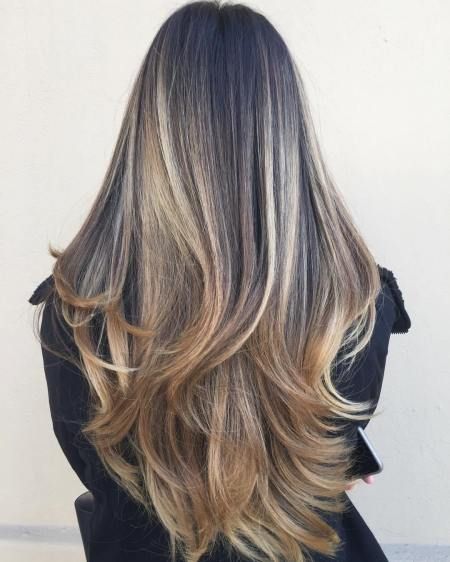 50 NEW Long Hairstyles with Layers for 2020 - Hair Adviser Long Hairstyles With Layers, Hairstyles With Layers, New Long Hairstyles, Haircuts For Long Hair With Layers, Brunette Balayage Hair, Long Layered Haircuts, Short Hair Balayage, Ombre Hair Color, Long Layered Hair