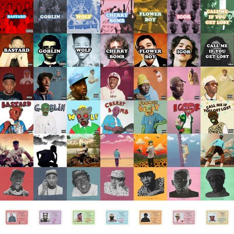 #tylerthecreator All Tyler The Creator Albums, Mf Doom And Tyler The Creator, Tyler The Creator All Albums, Tyler The Creator 30 Day Song Challenge, Tyler The Creator Eras, Chromotopia Tyler, Tyler Album Cover, Random Album Cover, Chromakotopia Tyler