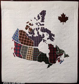 Quilt Inspiration: O Canada ! Canadian Nine Patch quilts Nine Patch Quilts, Map Quilts, Quilts Canada, Canadian Quilts, Map Quilt, International Quilt Festival, Oakville Ontario, Nine Patch Quilt, Rose Quilt