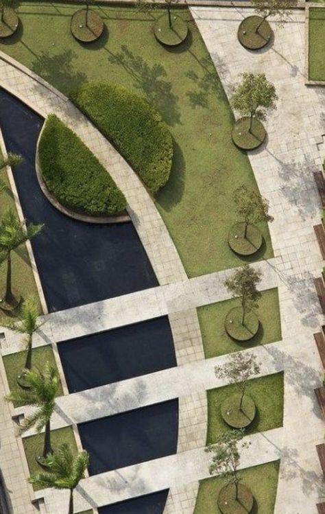 Parking Plan, Landscape Architecture Drawing, Urban Landscape Design, Plans Architecture, Landscape Design Plans, Landscape Architecture Design, Urban Park, Garden Architecture, Landscape Plans