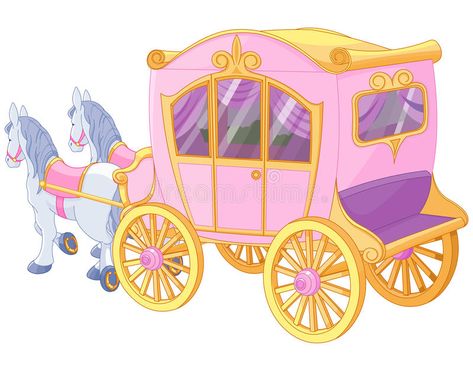 Fairy Farm, Princess Drawing, Travel Vector, Princess Carriage, Daughter Birthday Cards, Normal Wallpaper, Royalty Free Clipart, Horse Illustration, Free Clipart Images