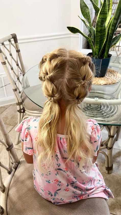 Girls Hairdos, Easy Little Girl Hairstyles, Girly Hairstyles, Girl Hair Dos, Girls Hairstyles Easy, Toddler Hairstyles Girl, Peinados Fáciles Para Cabello Corto