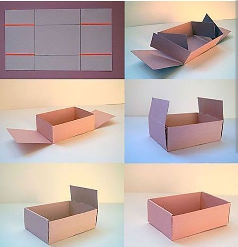 Origami Kutu, Paper Box Diy, Paper Box Template, Packaging Diy, Gift Box Template, Art And Craft Videos, Origami Box, Diy Coasters, Kraf Diy