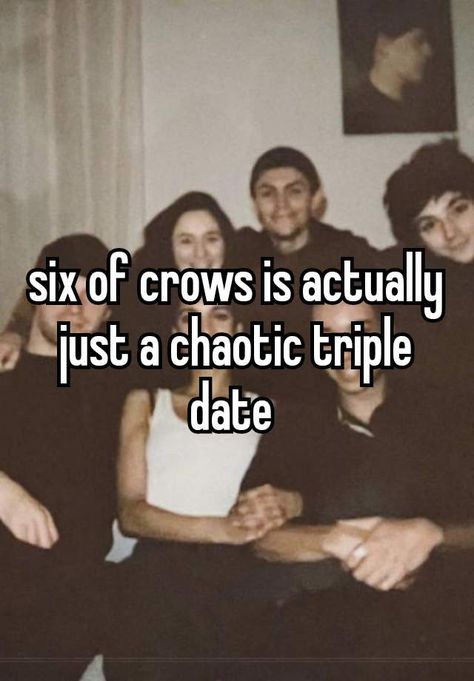 Six Of Crows Pfp, Six Crows, Triple Date, Six Of Crows Characters, Crow Club, Crow Books, Grisha Verse, Caw Caw, Crooked Kingdom