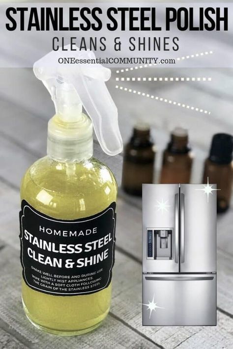 Stainless Steel Polish Joululahjat Diy, Clean Hacks, Clean Baking Pans, Cleaning Painted Walls, Stainless Steel Cleaner, Essential Oils Cleaning, Glass Cooktop, Deep Cleaning Tips, Natural Cleaning