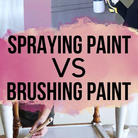 Are you looking for an easy and cost-efficient way to update your furniture? Learn the pros and cons of spray paint vs brush paint furniture to find a method that best fits your needs. Take advantage of this helpful advice today and start transforming your furniture! Spray Paint That Looks Like Wood, Spray Paint Vs Brush On Furniture, Spray Paint Dining Table, Spray Paint Furniture Wood, Can You Spray Paint Wood Furniture, Best Way To Paint Furniture, Best Spray Paint For Furniture, Chalk Spray Paint Furniture, How To Spray Paint Furniture