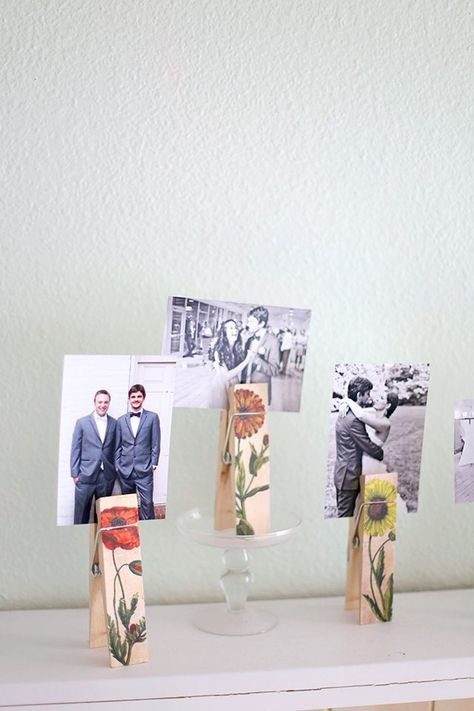 Unique Picture Display Ideas, Diy Photo Holder, Transfer Images To Wood, Upcycled Products, Transfer Images, Image Transfers, Canvas Photo, Photo Transfer, Kids Projects