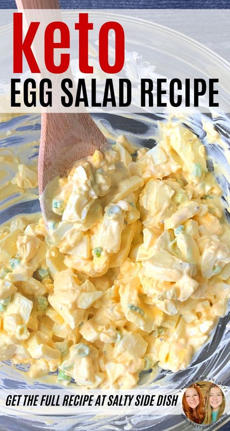 Keto Egg Salad Recipe, Salad Base, Keto Egg Salad, Egg Salad Recipe Healthy, Egg And Grapefruit Diet, Healthy Egg Salad, Low Carb Lifestyle, Egg Diet Plan, Resep Salad