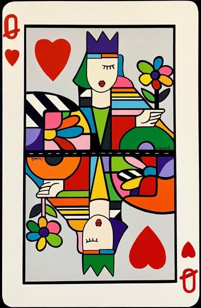 Pablo Picasso Paintings, Idee Cricut, Tableau Art, Pop Art Painting, Playing Card, Diy Wall Art, Fabric Painting, Acrylic Art, Contemporary Paintings