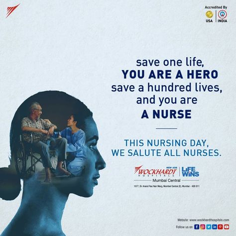 On the occasion of International Nurses day, Wockhardt Hospitals takes this opportunity to salute and thank all our nursing staff who are striving to take care of patients with utmost care and compassion in theses challenging times. Nursing Day Poster, International Nurses Day, Affordable Dental Implants, National Nurses Day, College Poster, Best Dental Implants, Dental Restoration, Hospital Administration, Implant Dentistry