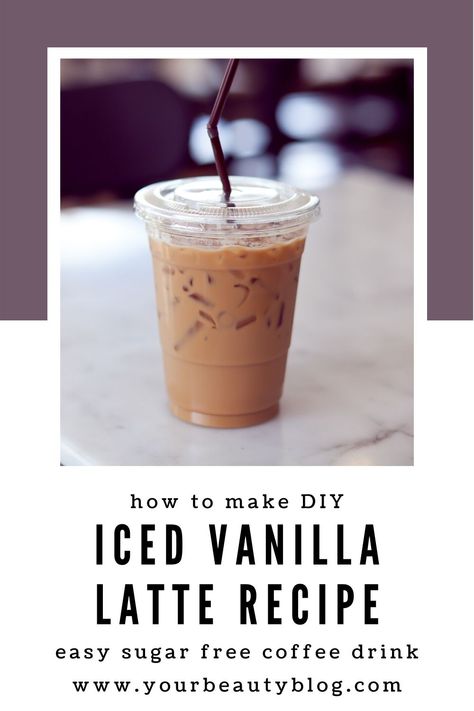 Iced Coffee With Almond Milk, Oat Milk Iced Coffee Recipe, How To Make Vanilla Iced Coffee, Ice Vanilla Latte Recipe, Starbucks Iced Vanilla Latte Recipe, Almond Milk Coffee Recipes, Diy Vanilla Iced Coffee, Iced Cappuccino Recipe, Sugar Free Iced Coffee