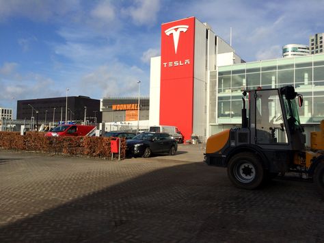 New Tesla European Headquarters: Amsterdam, Netherlands. Tesla Headquarters, Tesla Cyberquad, Tesla Company Building, Tesla Gigafactory, New Tesla, Tesla Owner, Amsterdam Netherlands, Video Wall, My Dream Car