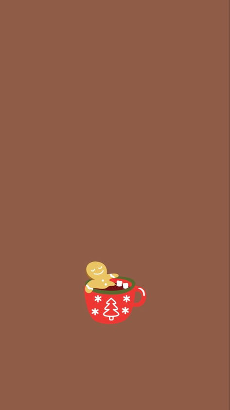 Christmas Astetic Wallpaper Iphone, Hot Chocolate Aesthetic Wallpaper, Gingerbread Man Wallpaper Iphone, Christmas Wallpaper Gingerbread Man, Hot Coco Wallpaper, Gingerbread Wallpaper Aesthetic, Ginger Bread Man Wallpaper, Gingerbread Phone Wallpaper, Aesthetic Cristhmas Wallpaper