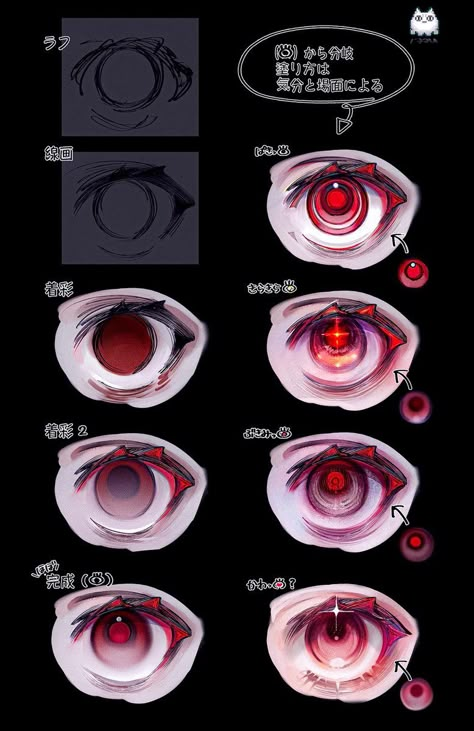 (6) Home / X الفن الرقمي, Cute Eyes Drawing, Eye Drawing Tutorials, Paint Brush Art, Japon Illustration, Art Tools Drawing, Arte Inspo, Digital Painting Tutorials, Figure Drawing Reference