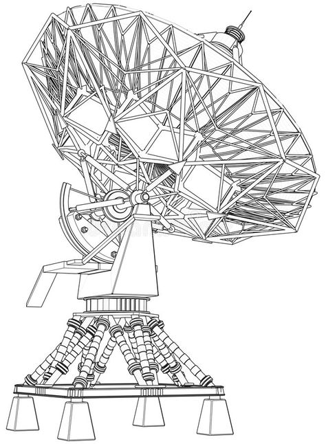 Doppler radar: technical draw. Satellite dishes antenna (doppler radar): technic #Sponsored , #Sponsored, #AD, #technical, #Doppler, #doppler, #draw Satellite Illustration, Satellite Dish Antenna, Nasa Art, Doppler Radar, Technical Illustration, Satellite Dish, Draw Illustration, Art Competitions, Space And Astronomy