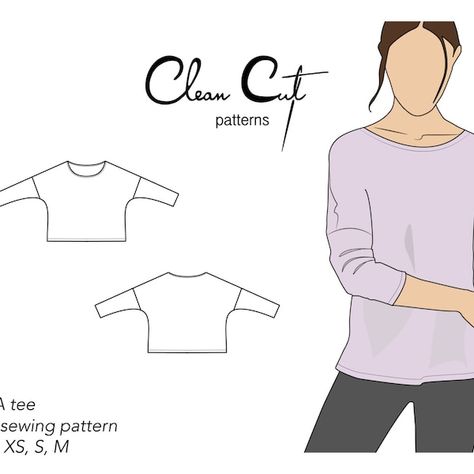 CleanCutPatterns - Etsy Drop Shoulder Top Pattern, Shirt Blouse Pattern, Drop Shoulder Pattern, Outfit Patterns, Sewing Tops, Drop Shoulder Shirt, Drop Shoulder Top, Womens Knit Tops, Drop Shoulder Tee